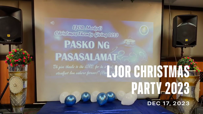 LJOR Makati Blue Christmas 2023 - Pasko Ng Pasasalamat 💙💙💙